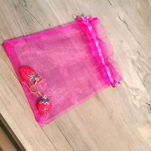 Strawberry Earrings.